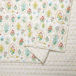 Floral Wallpaper 3-pc. Full/Queen Quilt Set
