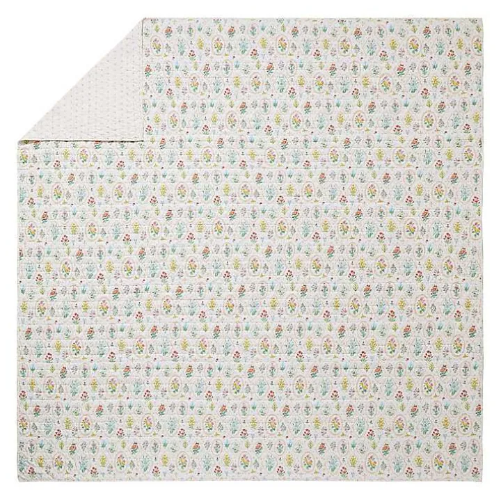 Floral Wallpaper 2-pc. Twin Quilt Set
