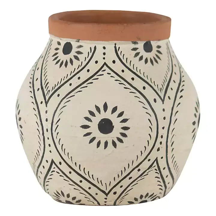 Flower Bud Terracotta Decorative Vase