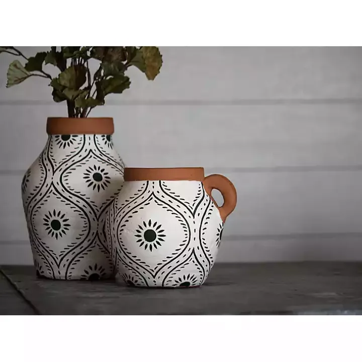 Flower Bud Terracotta Decorative Vase
