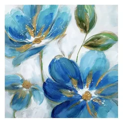 Flowering Blues II Giclee Canvas Art Print