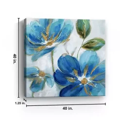 Flowering Blues II Giclee Canvas Art Print