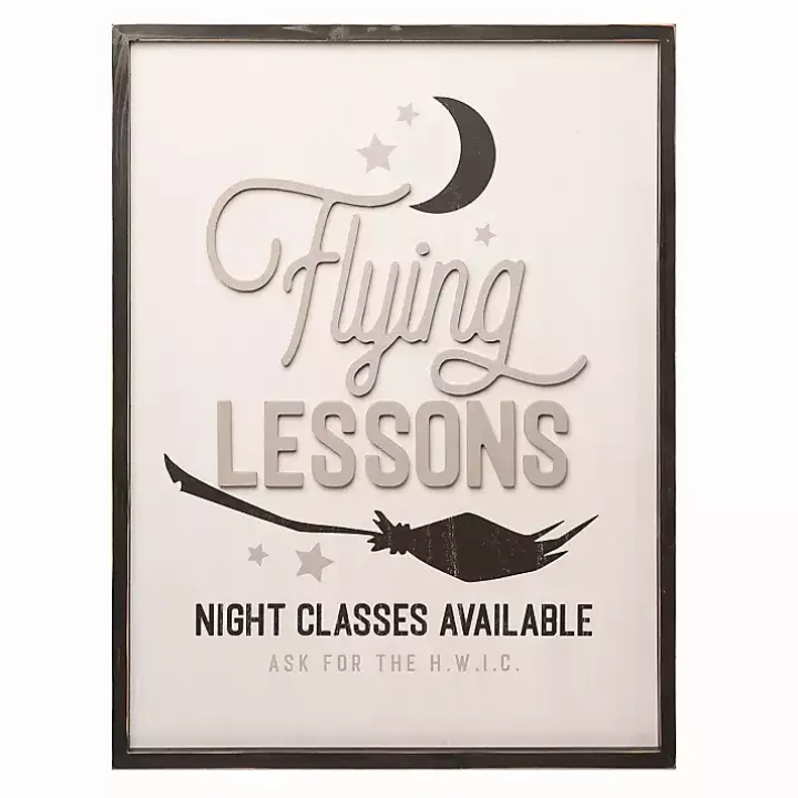 Flying Lessons Advertisement Wall Plaque