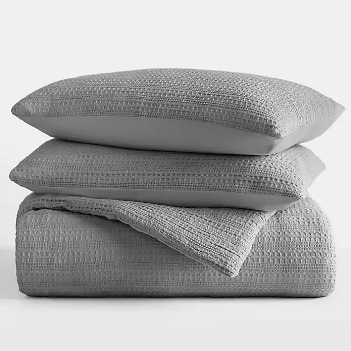 Fog Waffle Ultra-Soft 3-pc. King Comforter Set