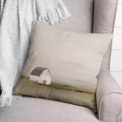 Foggy Barn Indoor/Outdoor Pillow