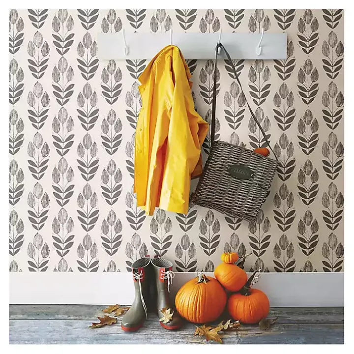 Folk Tulip Peel and Stick Wallpaper
