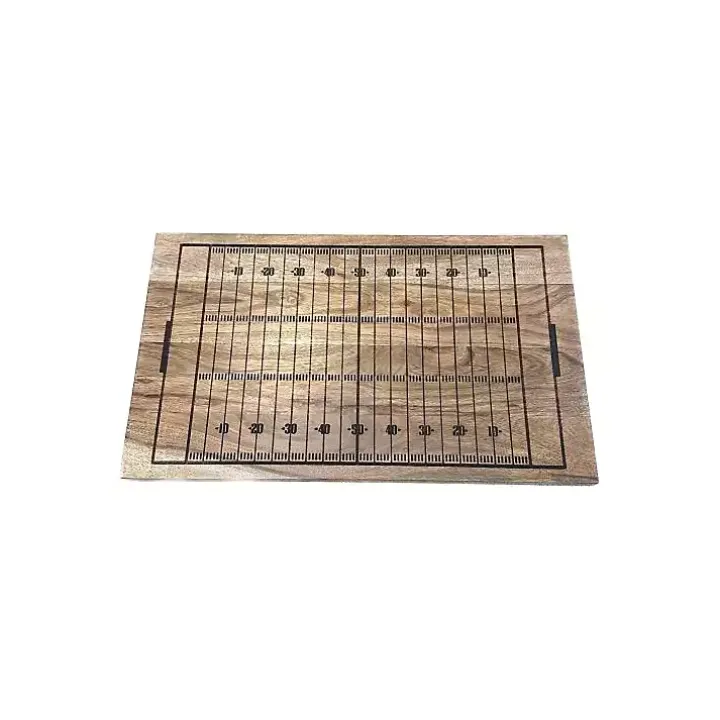 Football Field Engraved Wood Serving Board