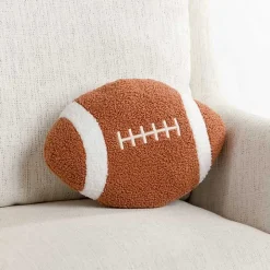 Football Shaped Boucle Pillow