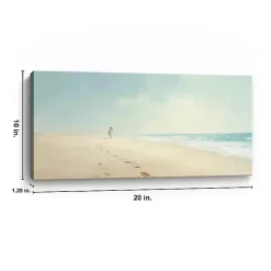 Footprints in the Sand Canvas Art Print, 20x10 in.