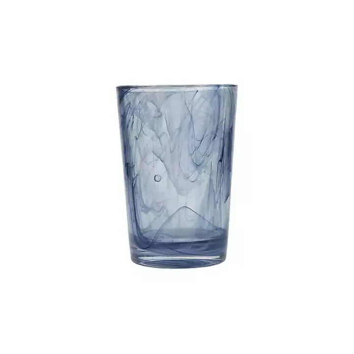Fortessa Blue Swirl Tall Glasses, Set of 6