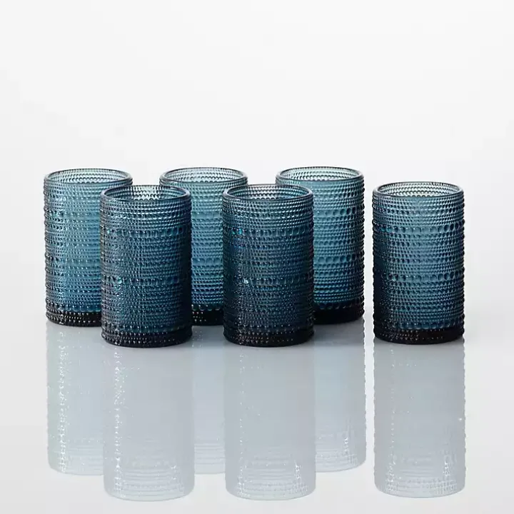 Fortessa Cornflower Bead Tall Glasses, Set of 6