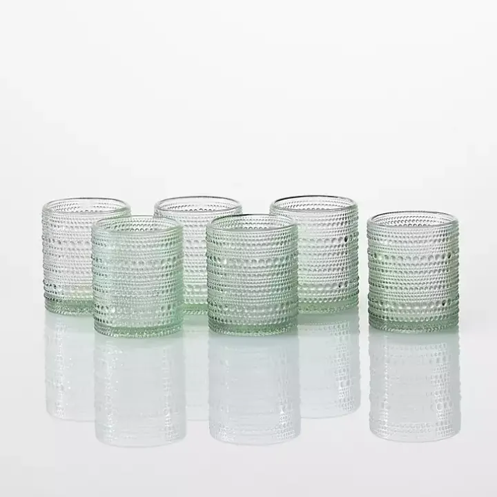 Fortessa Sage Bead Short Glasses, Set of 6