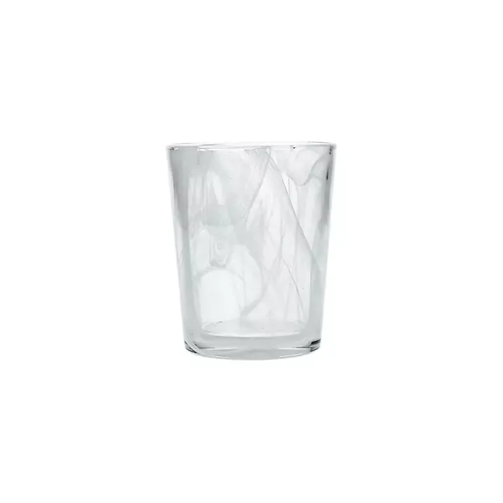 Fortessa White Swirl Glasses, Set of 6