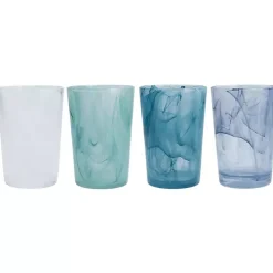 Fortessa White Swirl Tall Glasses, Set of 6