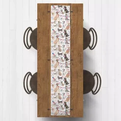 Fourth of July Patriotic Pups Table Runner, 72 in.