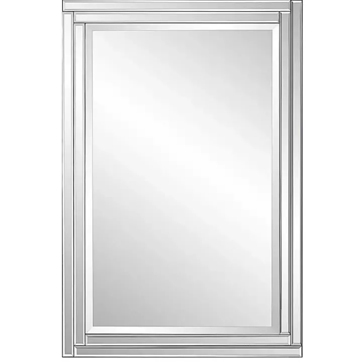 Frameless Double Panel Wall Mirror