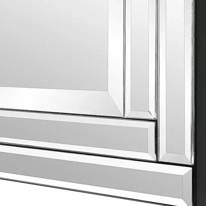 Frameless Double Panel Wall Mirror