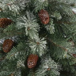 French Alps Mountain Pine Tree in Red Planter