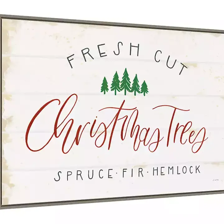 Fresh Cut Trees Framed Canvas Print