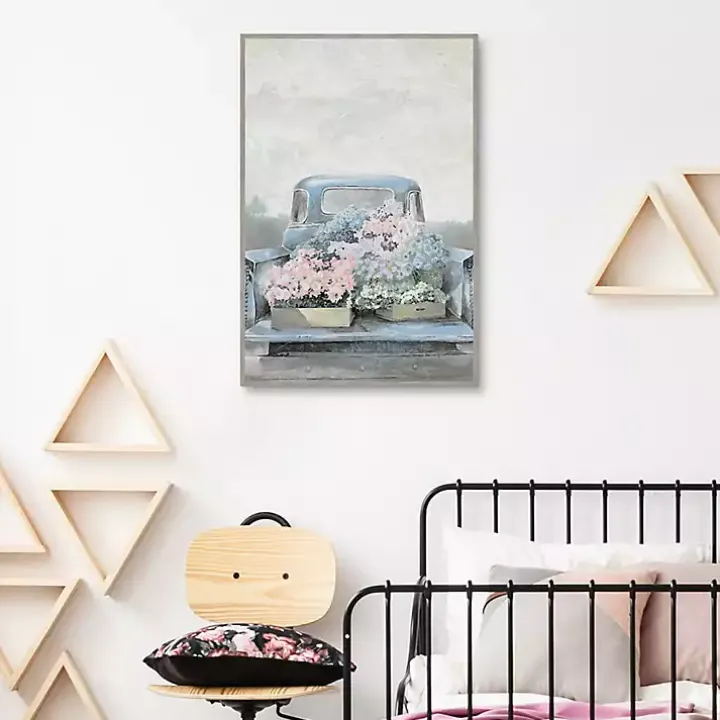 Fresh Picked in a Pickup Framed Canvas Art Print