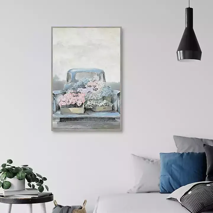 Fresh Picked in a Pickup Framed Canvas Art Print