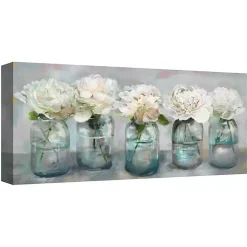 Fresh Picked Peonies Canvas Art Print