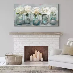 Fresh Picked Peonies Canvas Art Print