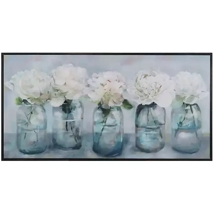 Fresh Picked Peonies Framed Art Print