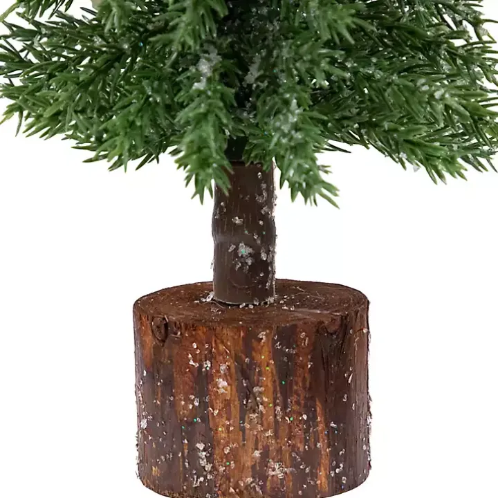 Frosted Pine Jute Base Christmas Tree