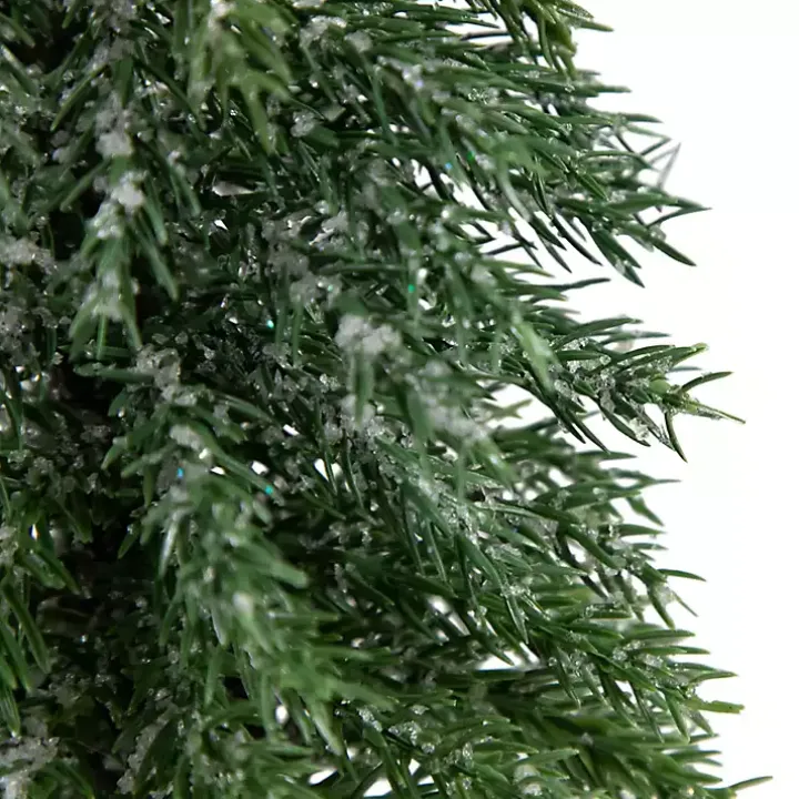 Frosted Pine Jute Base Christmas Tree