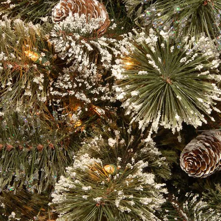 3-ft. Pre-Lit Flocked Glitter Christmas Tree
