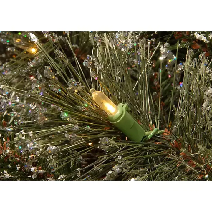 3-ft. Pre-Lit Flocked Glitter Christmas Tree
