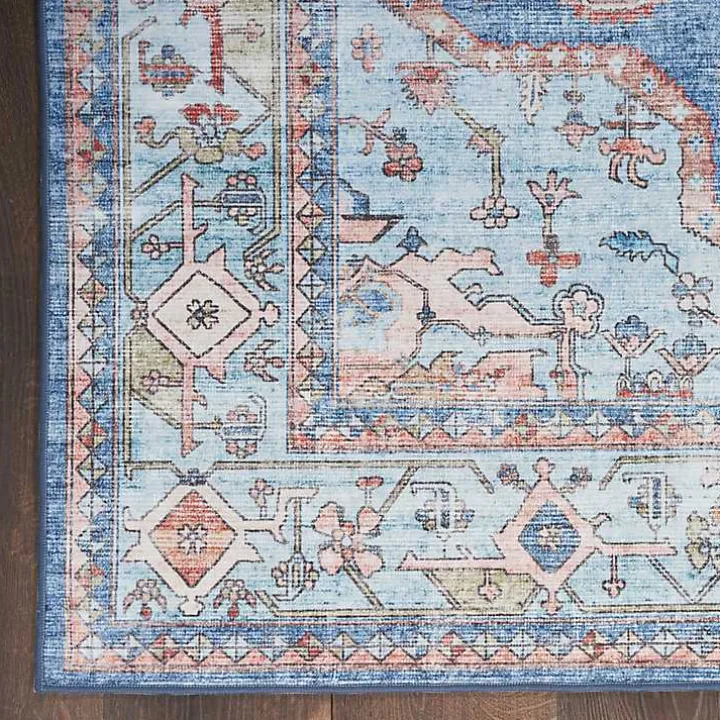 Fulton Blue Medallion Runner, 2x7