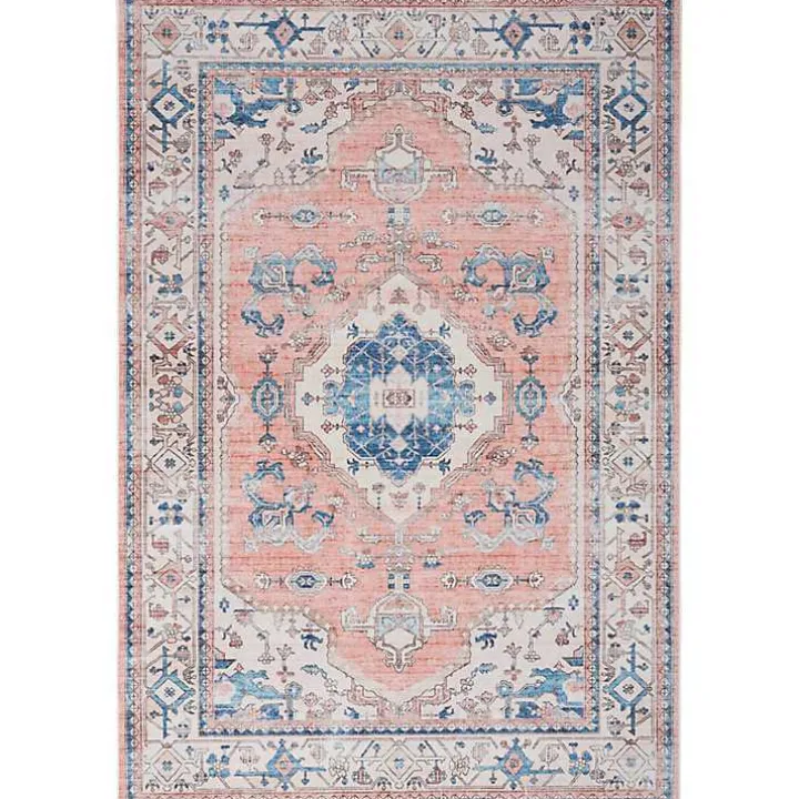 Fulton Coral Medallion Area Rug, 5x7
