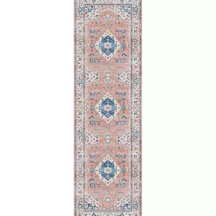 Fulton Coral Medallion Runner, 2x7