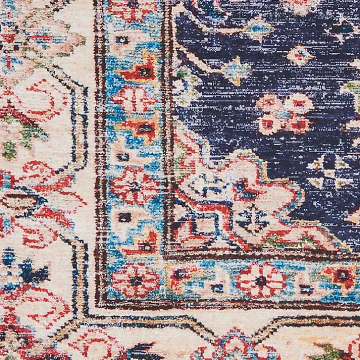 Fulton Navy Medallion Runner, 2x7