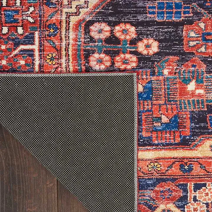 Fulton Red Botanical Area Rug, 5x7
