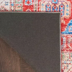 Fulton Red Traditional Area Rug, 5x7