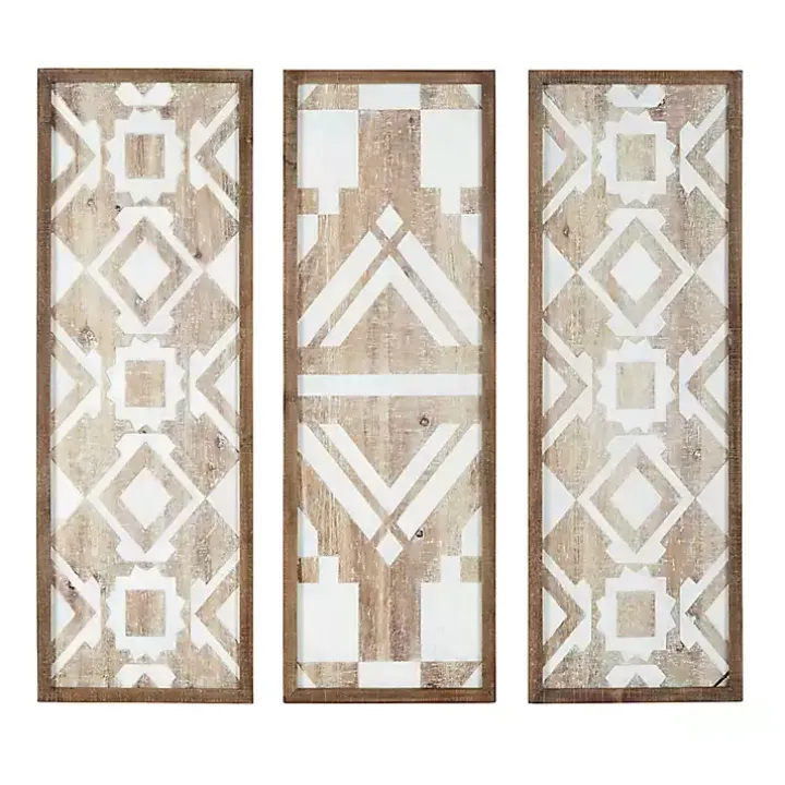 Gail Wooden Plaques, Set of 3