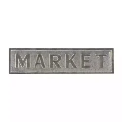 Galvanized Iron Market Wall Sign