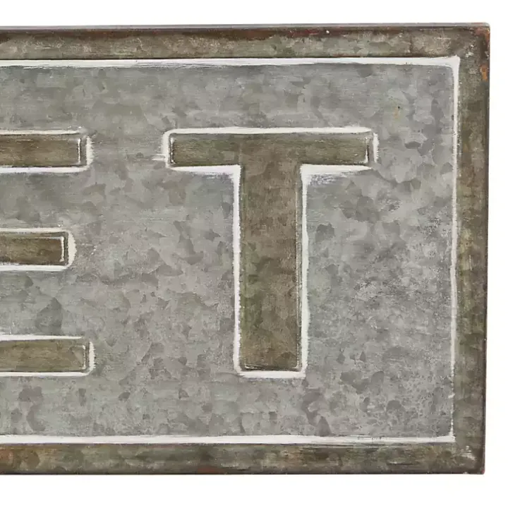 Galvanized Iron Market Wall Sign