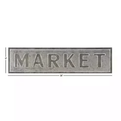 Galvanized Iron Market Wall Sign