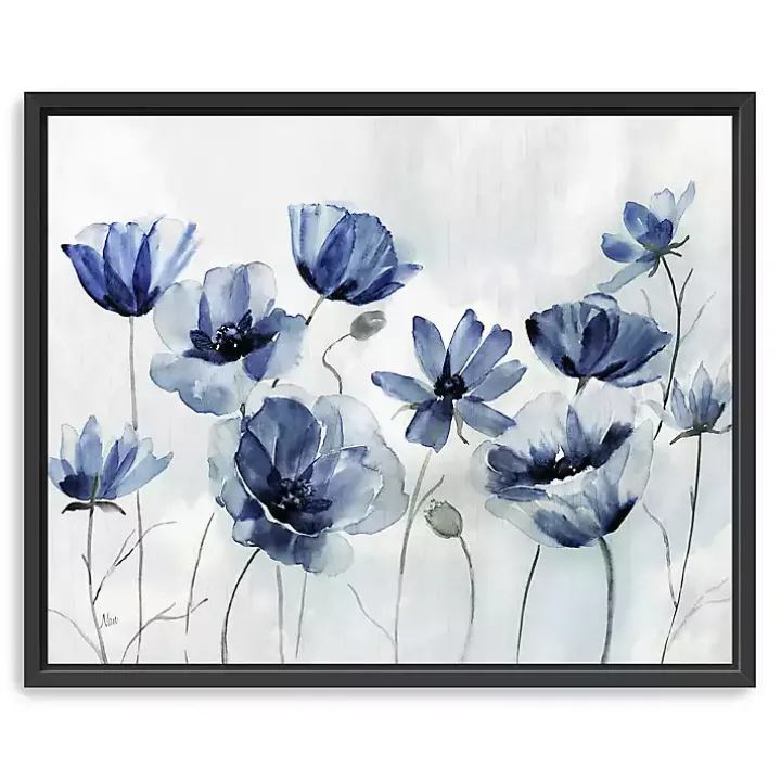 Gentian Awakening Framed Canvas Art Print