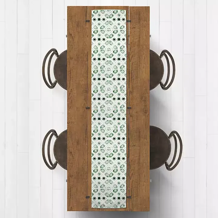 Geometric Shamrock Table Runner, 72 in.