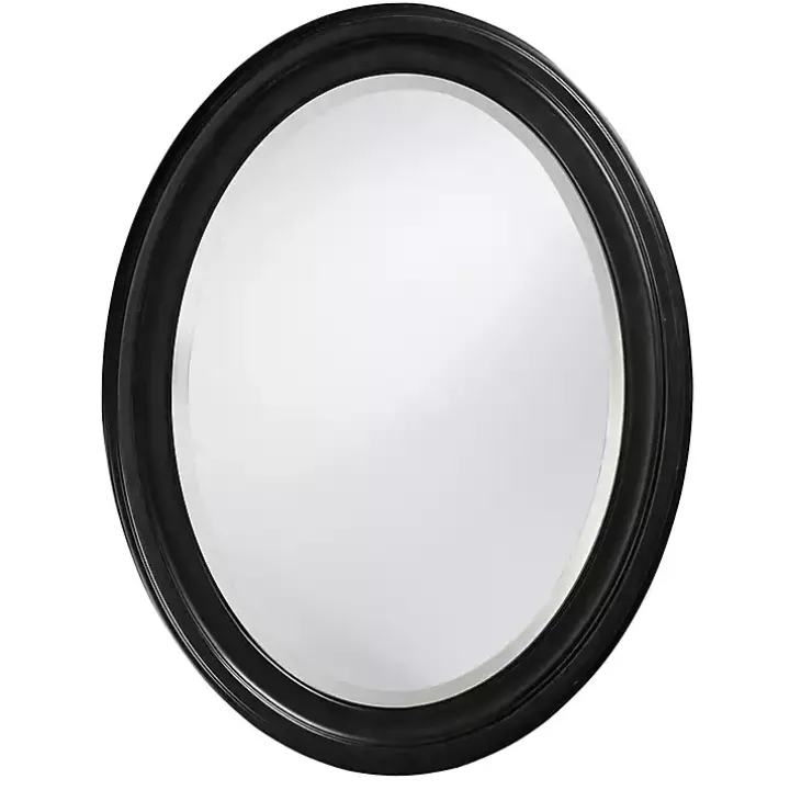 George Black Ridged Oval Wall Mirror