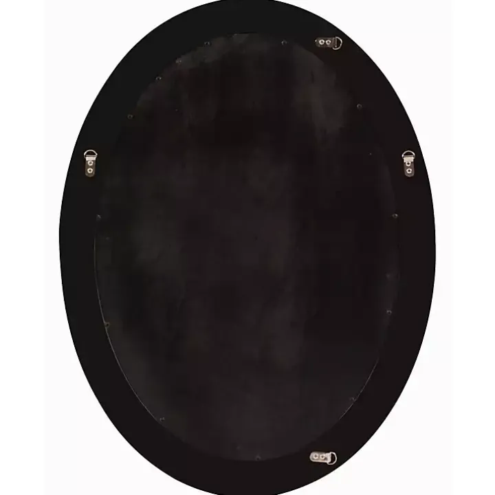 George Black Ridged Oval Wall Mirror