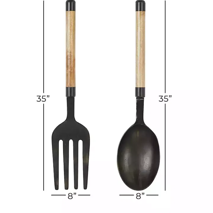 Giant 2-pc. Spoon And Fork Wall Sculptures