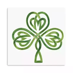 Gilded Shamrock Canvas Art Print