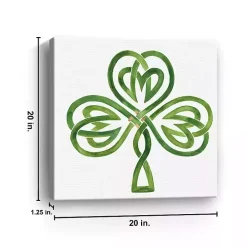 Gilded Shamrock Canvas Art Print