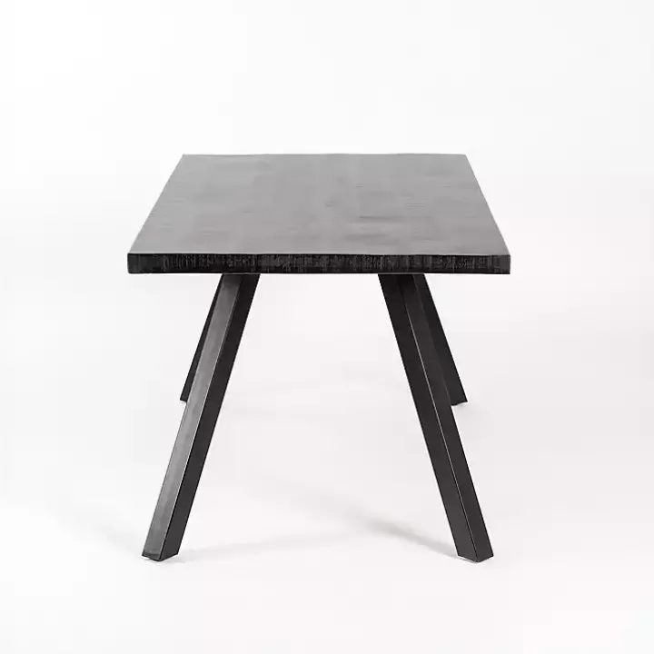Glenn Midnight Wood Rectangular Dining Table